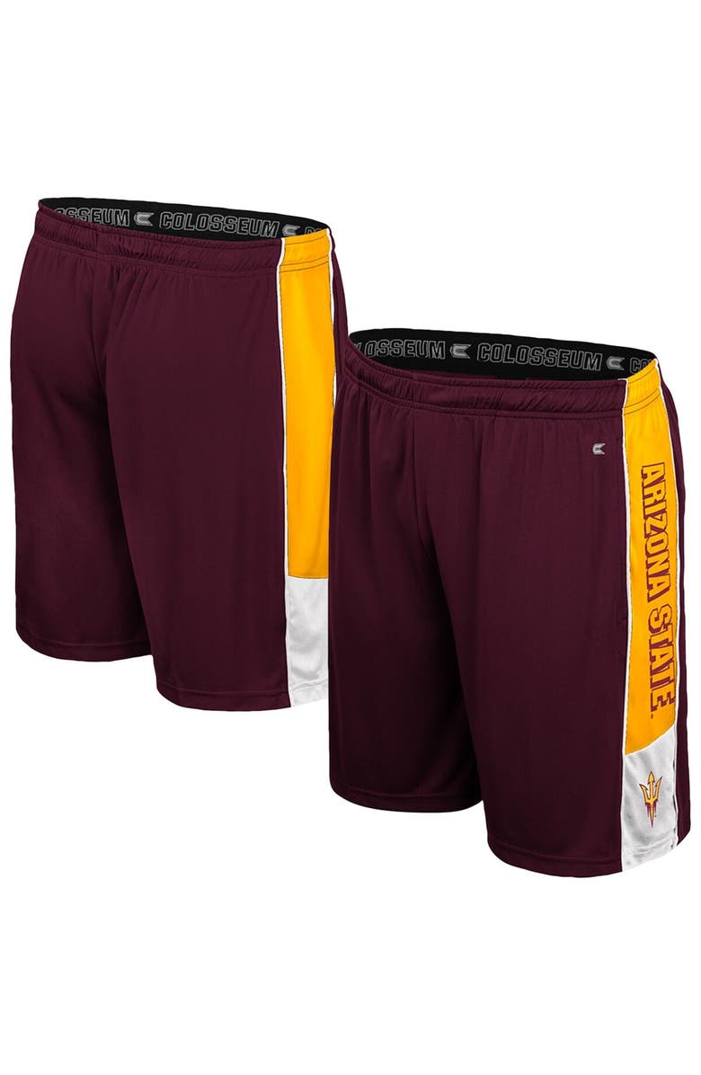 COLOSSEUM Men's Colosseum Maroon Arizona State Sun Devils Quantum Shorts, Main, color, Maroon