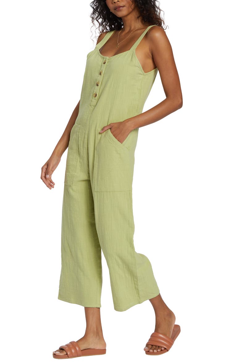 Stargazer Cotton Jumpsuit, Alternate, color, WILLOW