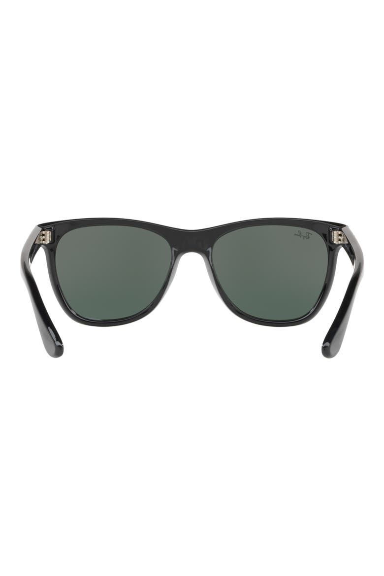 54mm Wayfarer Sunglasses, Alternate, color, BLACK