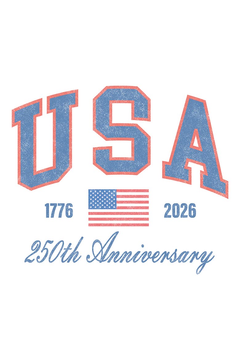 Juniors Lost Gods 250th Anniversary USA T Shirt, Alternate, color, White