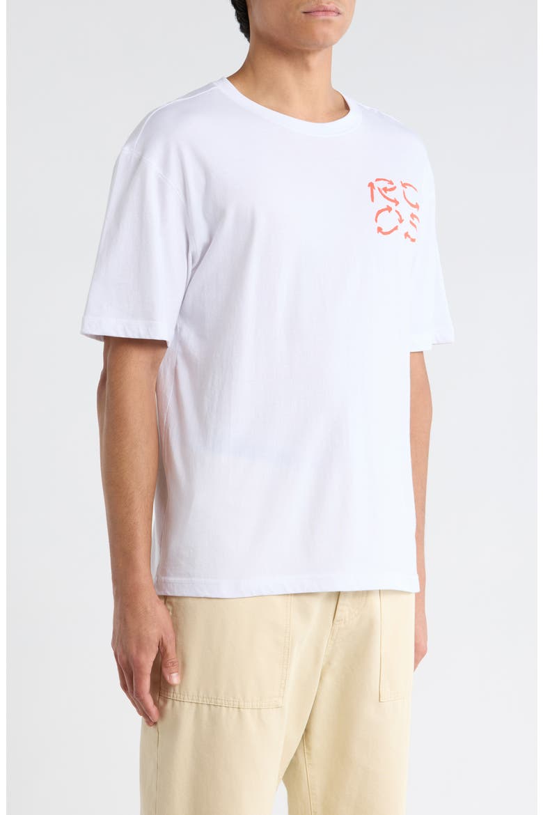 Paint Stroke Graphic Cotton T-Shirt, Alternate, color, WHITE
