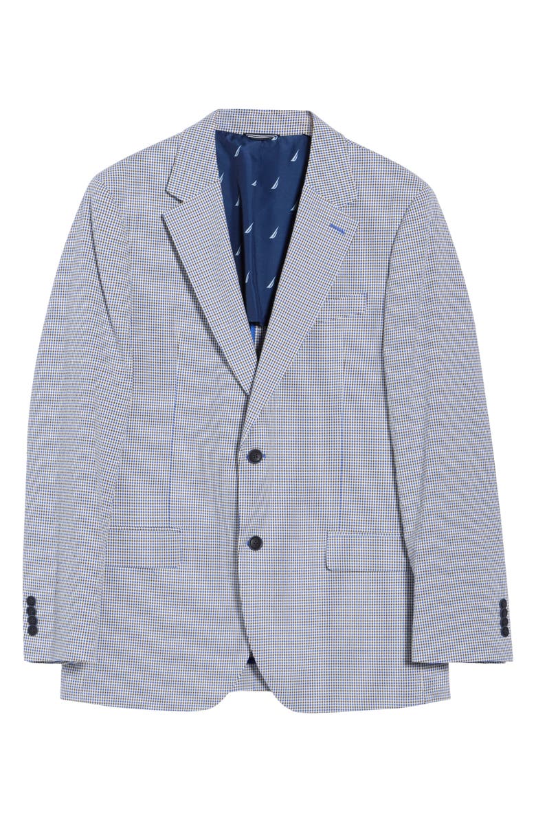Nautica Micro Plaid Seersucker Jacket, Alternate, color, Blue