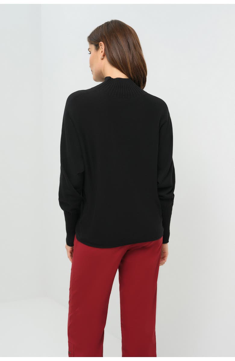 Anatomie Bexley Relaxed Sweater with Mockneck, Alternate, color, Black