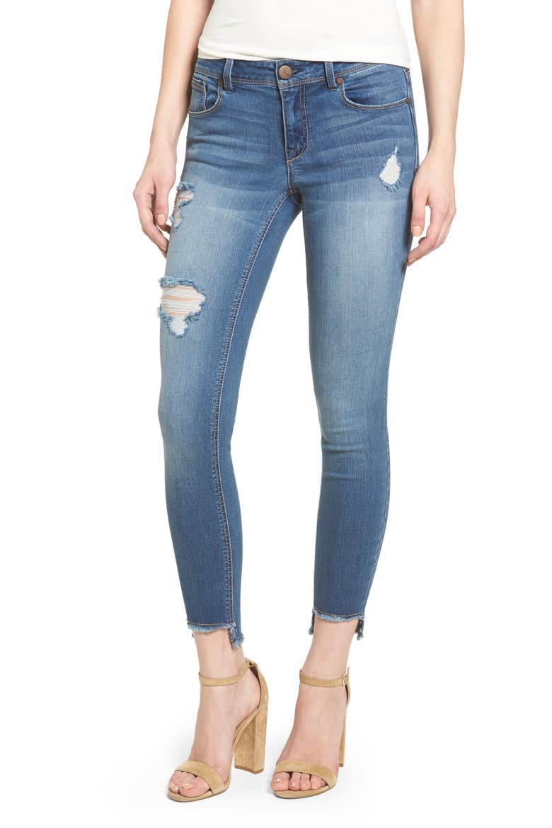 Step Hem Jeggings, Main, color, GREG