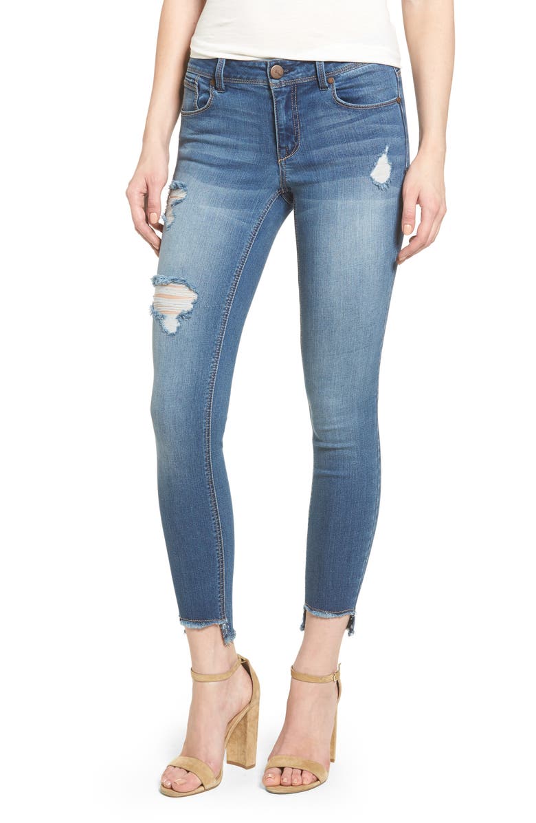 1822 Denim Step Hem Jeggings, Main, color, 