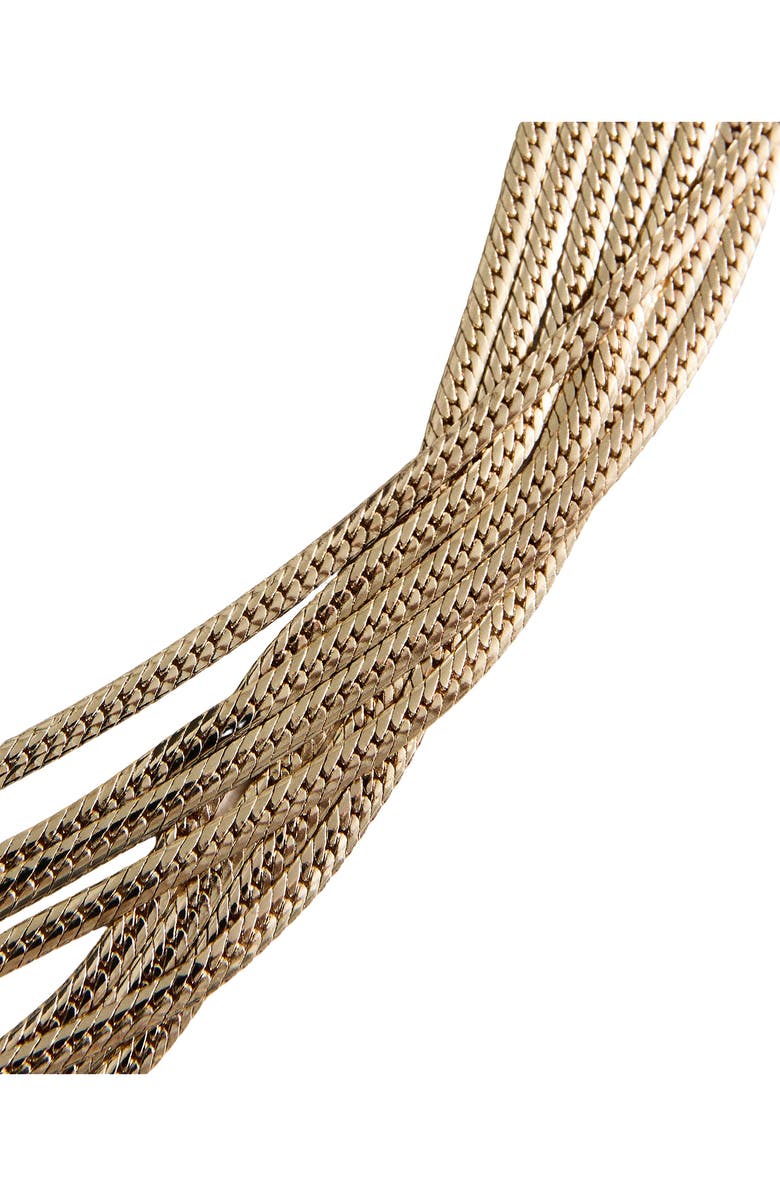 MANGO Multistrand Chain Necklace, Alternate, color, Gold