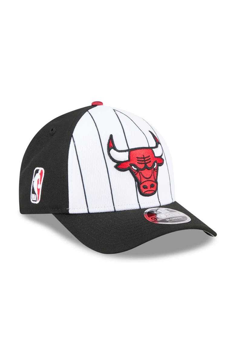New Era Men's New Era  White/Black Chicago Bulls 2025 NBA Tip Off M-Crown A-Frame 9FORTY Adjustable Hat, Main, color, White