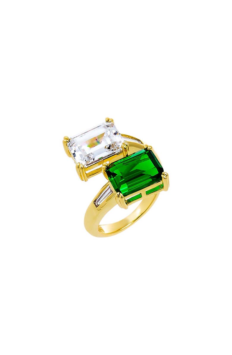 BY ADINA EDEN Colored Baguette Claw Pinky Ring, Main, color,