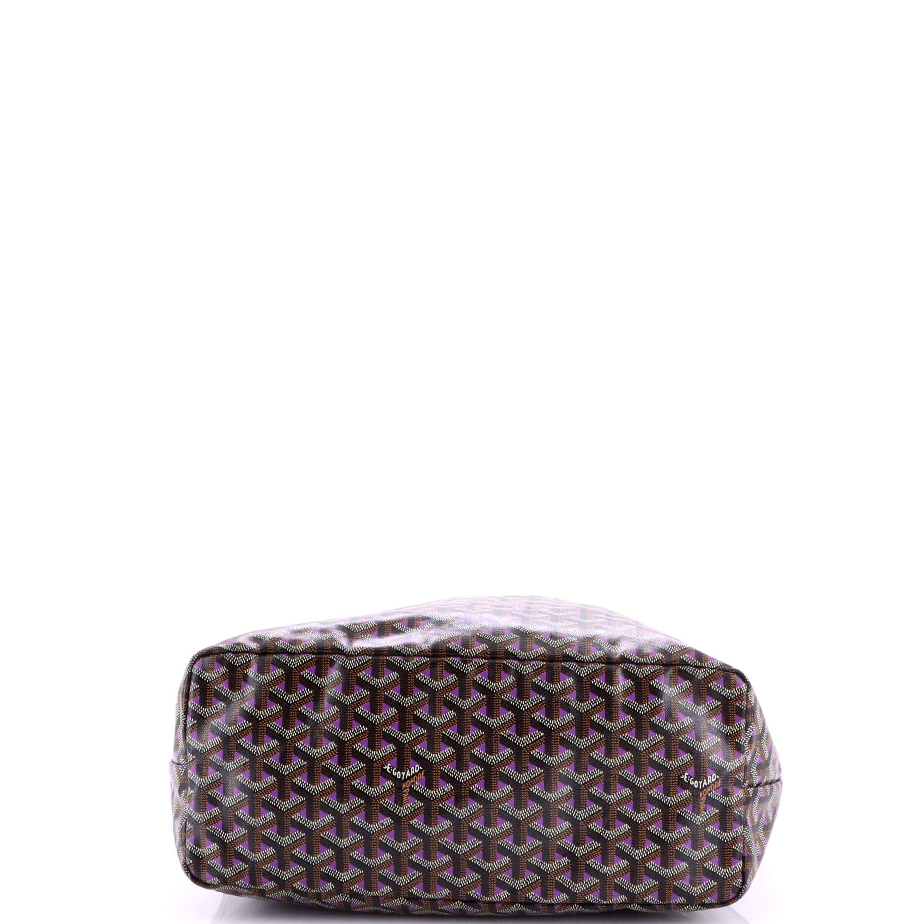 Pre-Owned Goyard Saint Louis Tote Claire Voie Coated Canvas PM, Alternate, color, Purple
