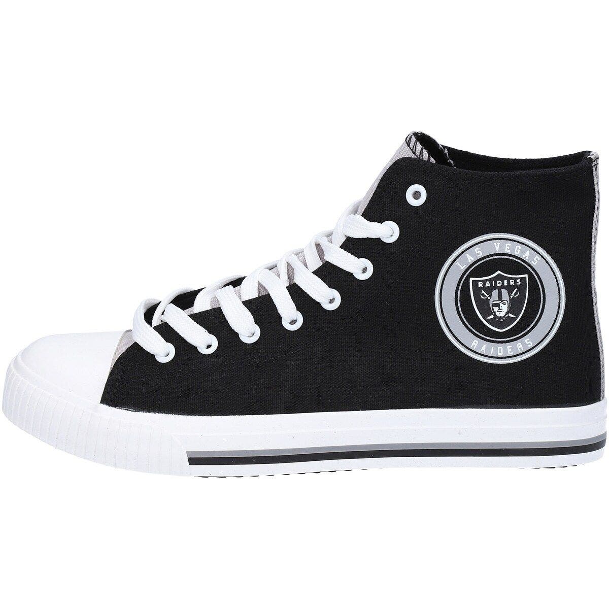 FOCO Men's FOCO Las Vegas Raiders High Top Canvas Sneakers, Alternate, color, 