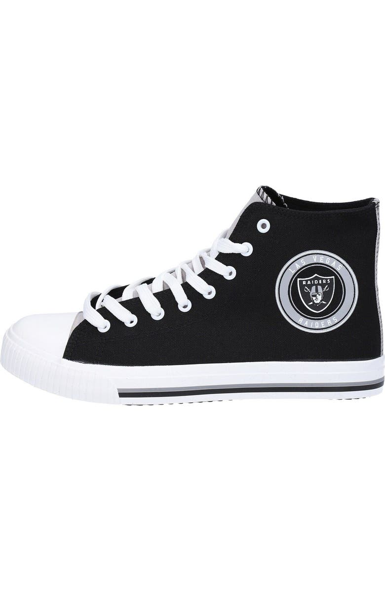 FOCO Men's FOCO Las Vegas Raiders High Top Canvas Sneakers, Alternate, color,