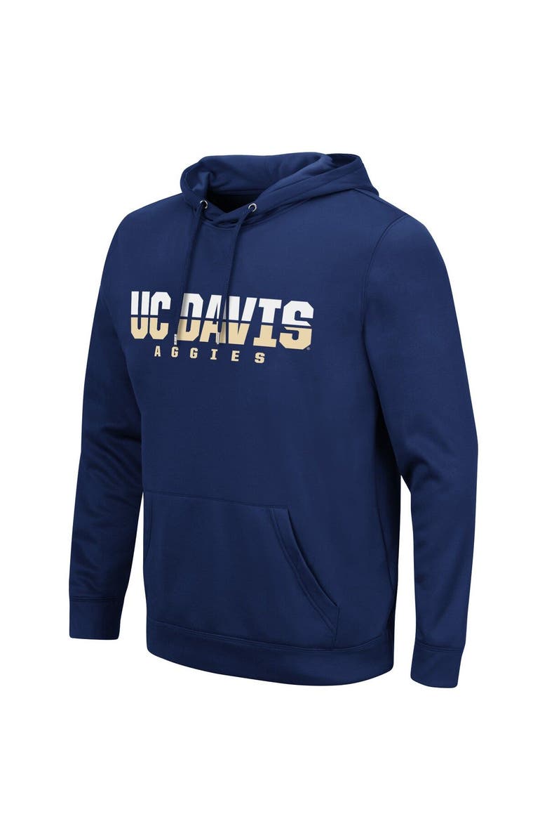 COLOSSEUM Men's Colosseum Navy UC Davis Aggies Lantern Pullover Hoodie, Alternate, color, 