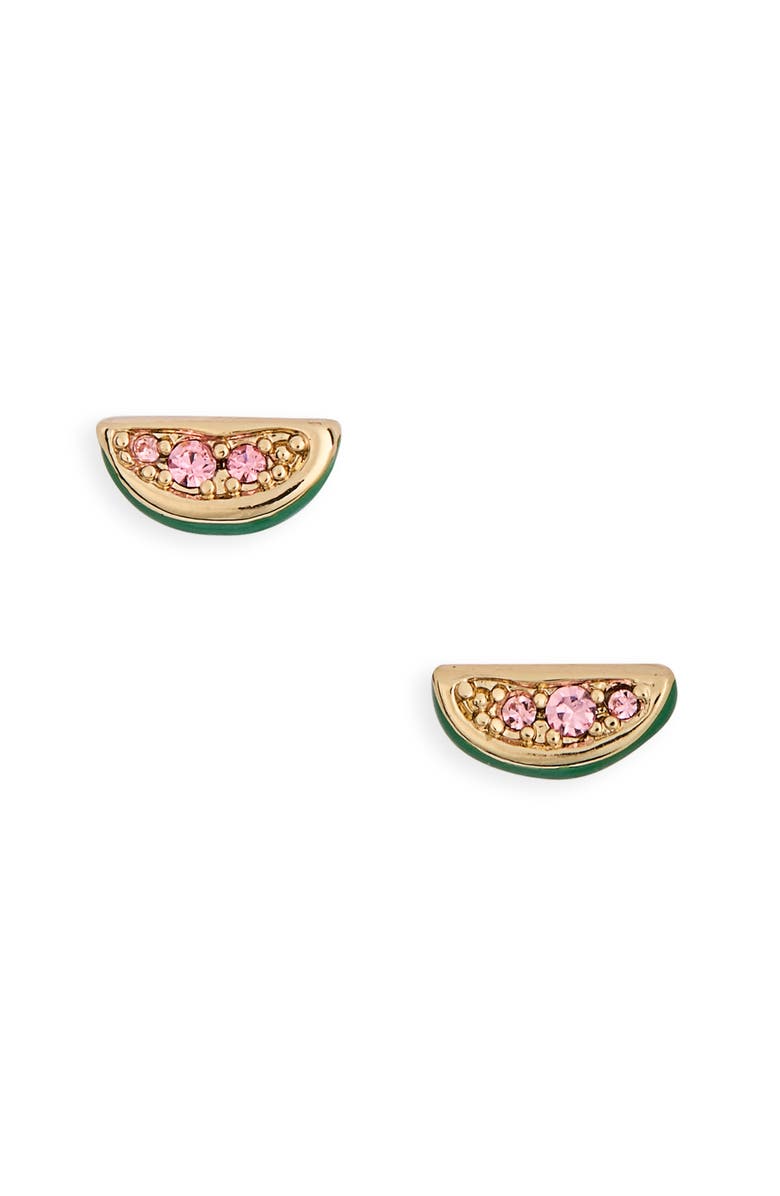 Kate Spade New York watermelon stud earrings, Alternate, color, Pink Multi
