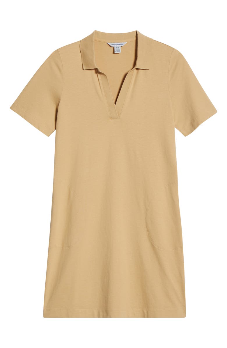 Tommy Bahama Islandscape Jersey Polo Dress, Alternate, color, Croissant