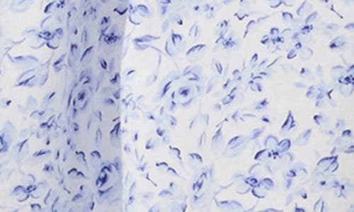 Eileen West Floral Cap Sleeve Nightgown In Blue