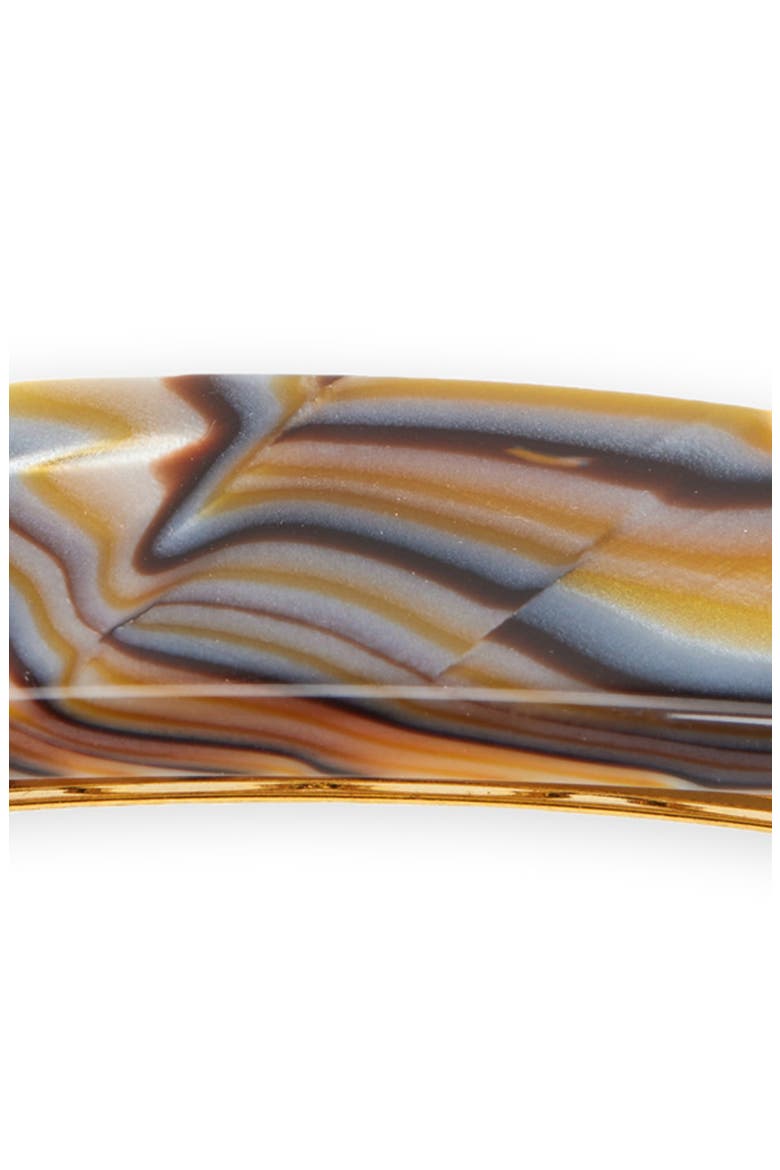 Hair Barrette, Alternate, color, ONYX