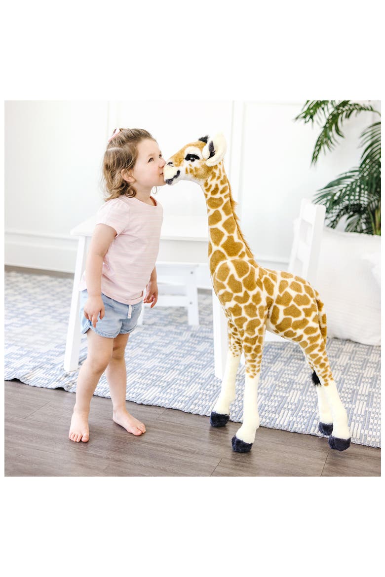 Lifelike Plush Baby Giraffe, Alternate, color, BROWN