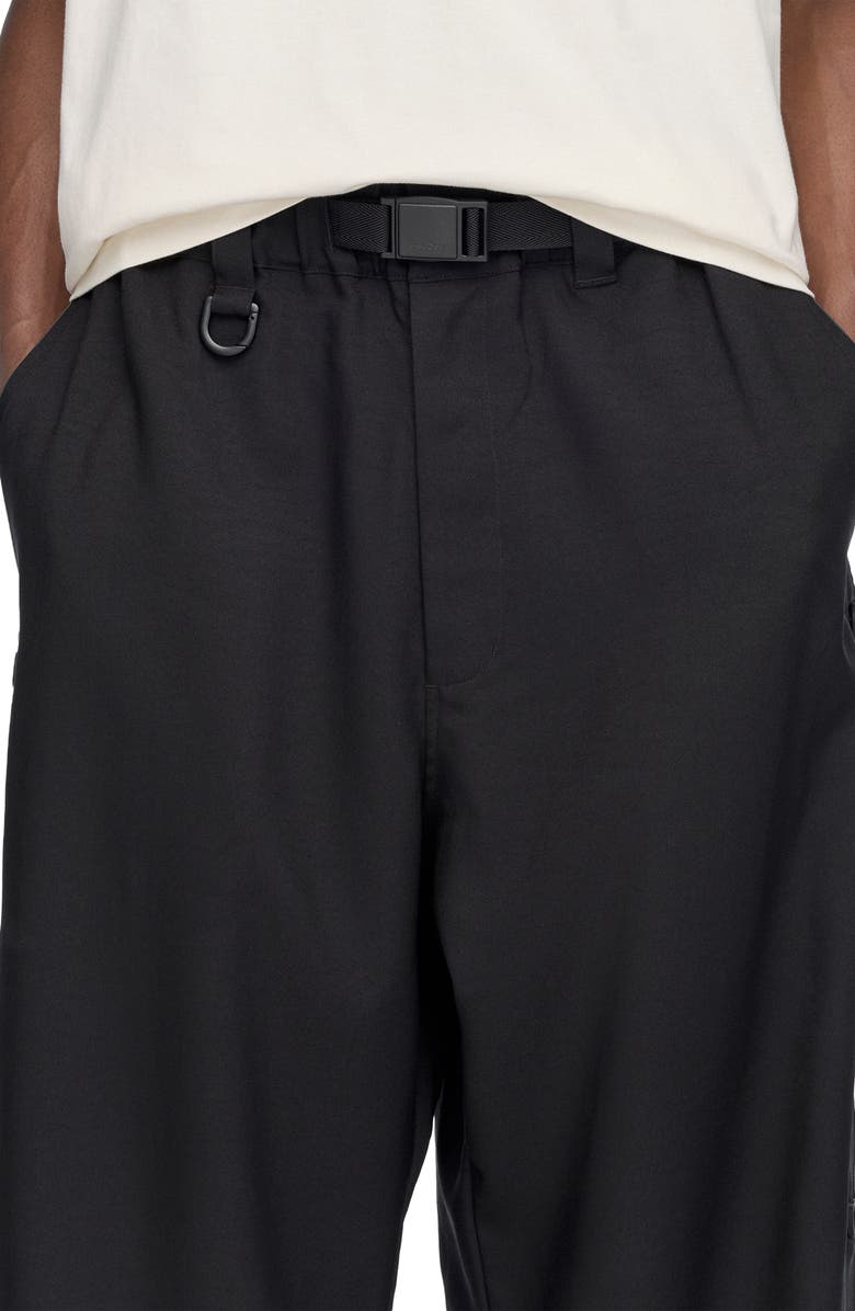 Y-3 Uniform Adaptive 3-Stripes Pants, Alternate, color, Black