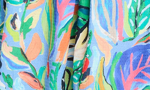 Nic + Zoe Nic+zoe Sophie Island Beat Cotton Midi Sundress In Multi
