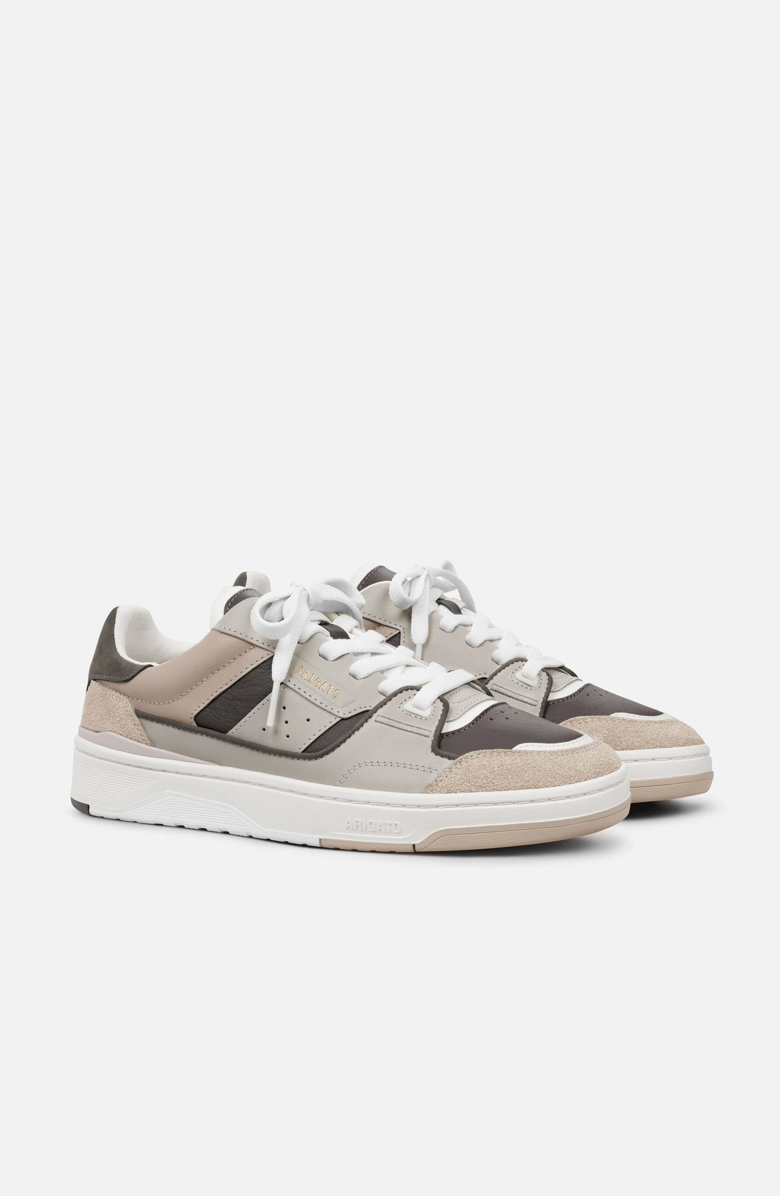 Axel Arigato Clay Sneaker, Alternate, color, Beige/Dark Brown