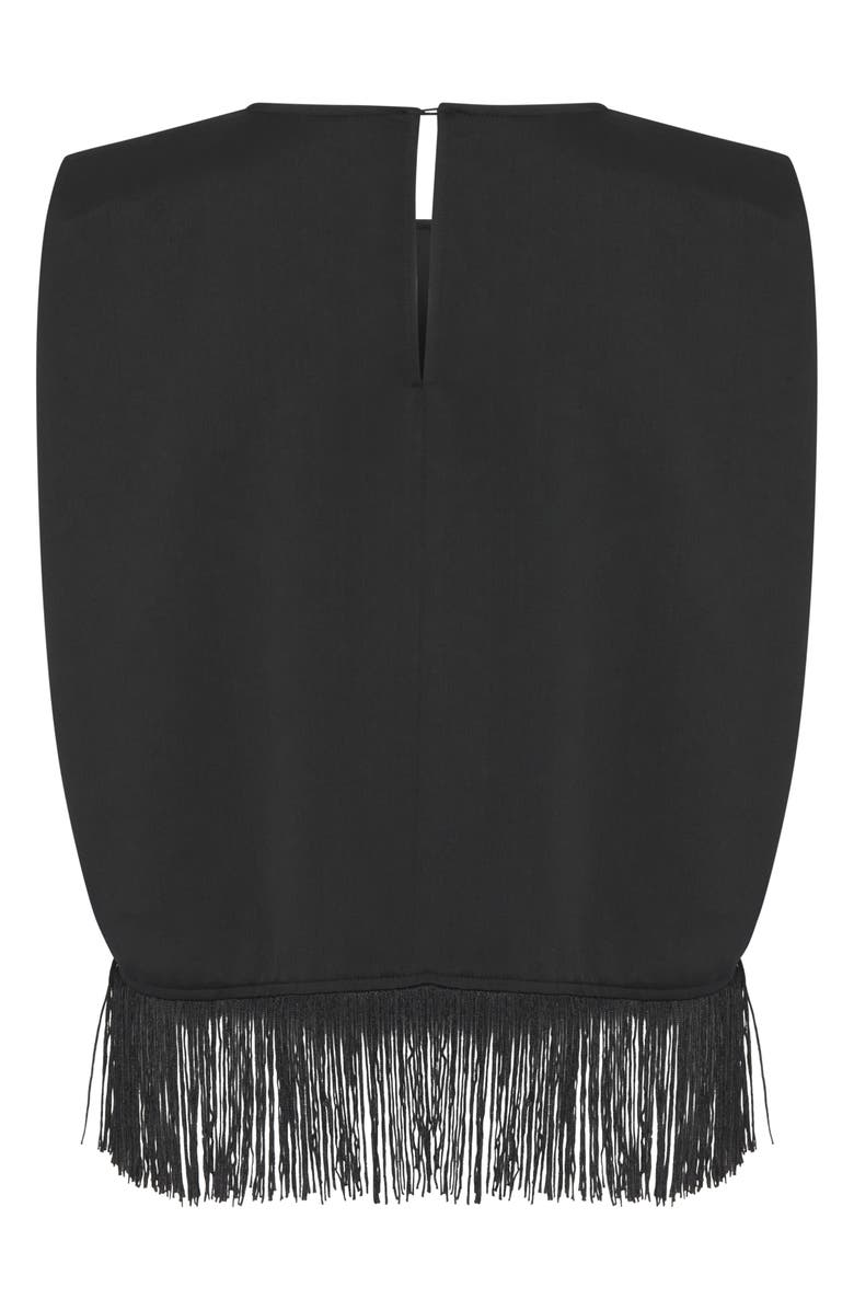 ICHI Fringe Detail Sleeveless Top, Alternate, color, 