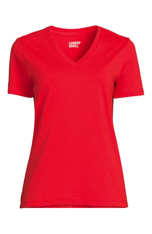 Lands' End Relaxed Supima Cotton V-neck T-shirt