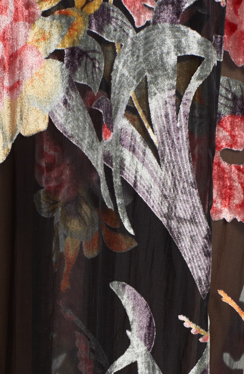 Natori Burnout Velvet Robe, Alternate, color, 