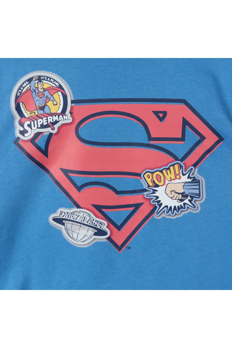 Justice League Superman 2-Piece Fleece Sweatshirt and Pants Set, Alternate, color, Superman Blue Navy