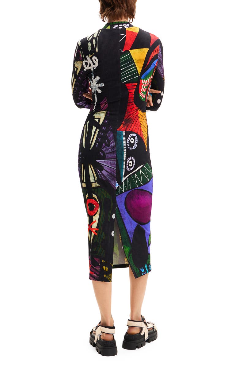 Desigual M. Christian Lacroix Arty Midi Dress, Alternate, color, 