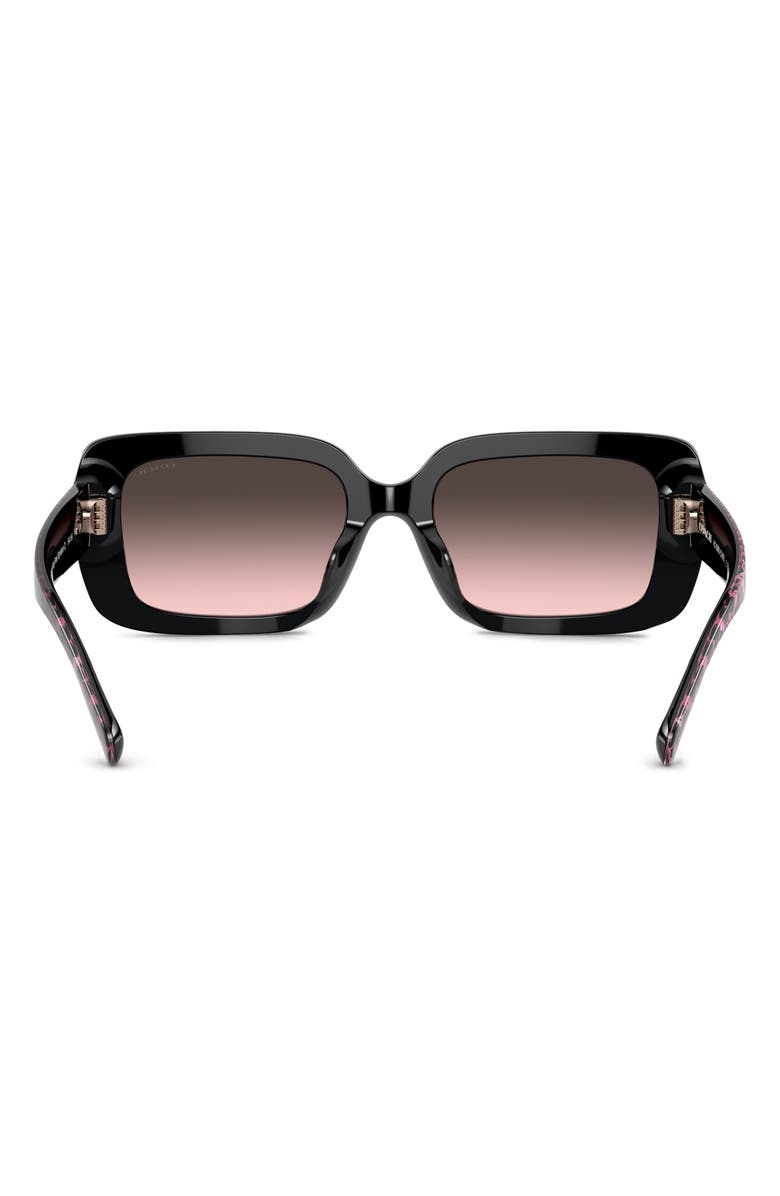 COACH 54mm Gradient Rectangular Sunglasses, Alternate, color, 