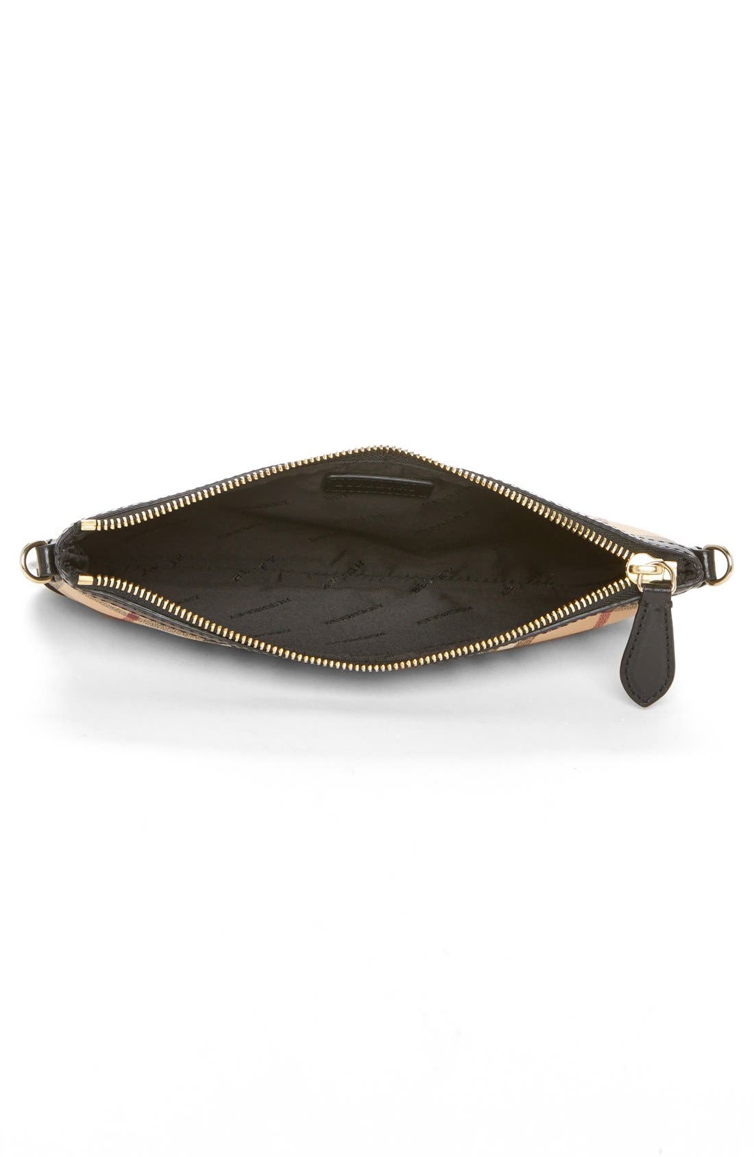 'Peyton - Haymarket Check' Crossbody Bag, Alternate, color, BLACK