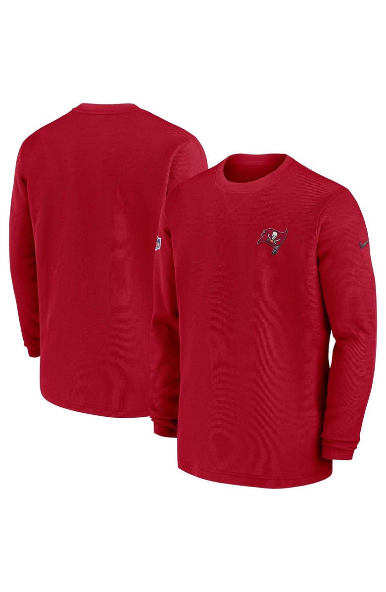 Nike Men's Nike  Red Tampa Bay Buccaneers 2023 Sideline Throwback Heavy Brushed Waffle Long Sleeve Top, Main, color, Red