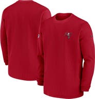 Nike Men's Nike Red Tampa Bay Buccaneers 2023 Sideline Throwback Heavy Brushed Waffle Long Sleeve Top