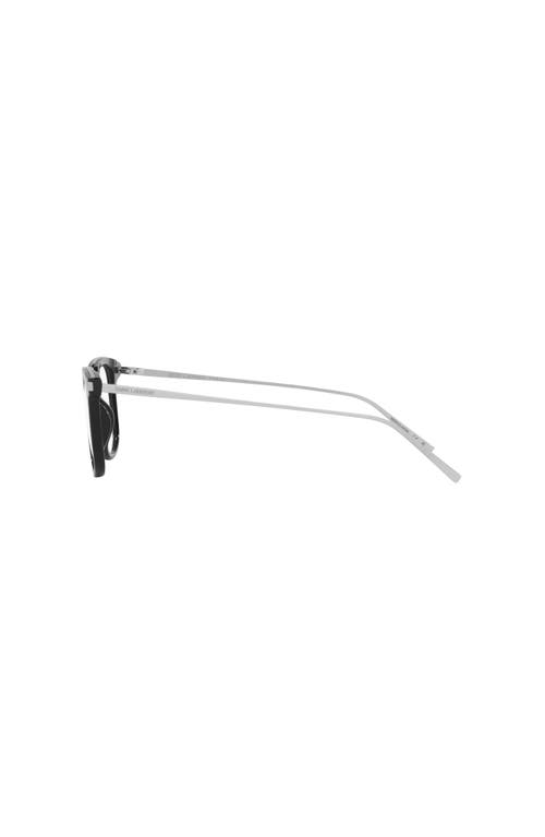 Saint Laurent 50mm Round Optical Glasses In Black