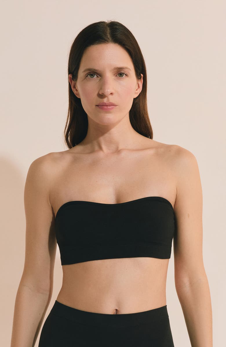 Etam Amande Convertible Bandeau Bra, Alternate, color, Black