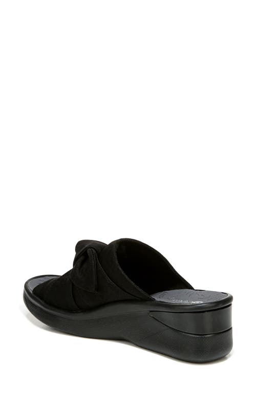 Lifestride Bzees Smile Wedge Slide Sandal In Black