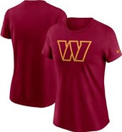 Nike Women's Nike Burgundy Washington Commanders Logo Cotton Essential T-Shirt