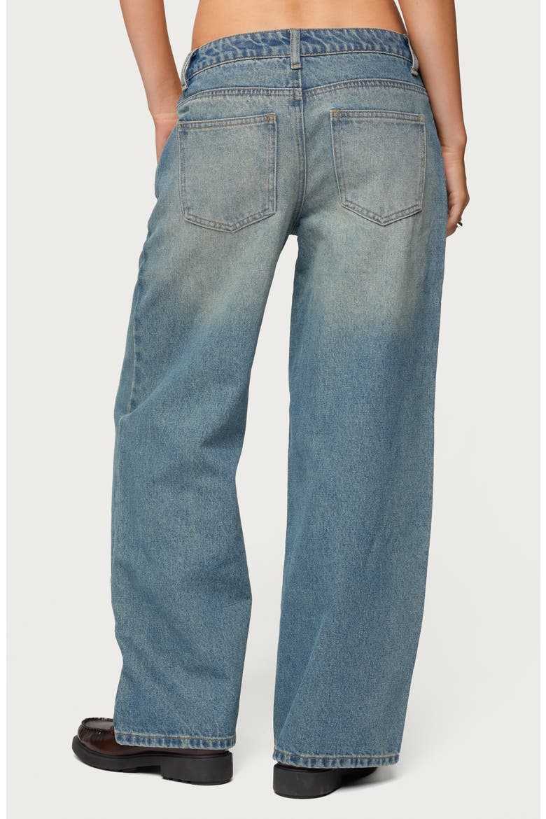 Magda Acid Wash Low Rise Wide Leg Jeans, Alternate, color, BLUE-VINTAGE-WASHED