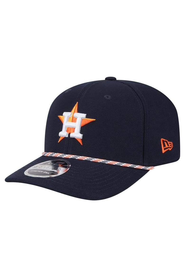 Men's New Era Navy Houston Astros Multi-Rope 9SEVENTY Stretch-Snap Hat, Main, color, Navy