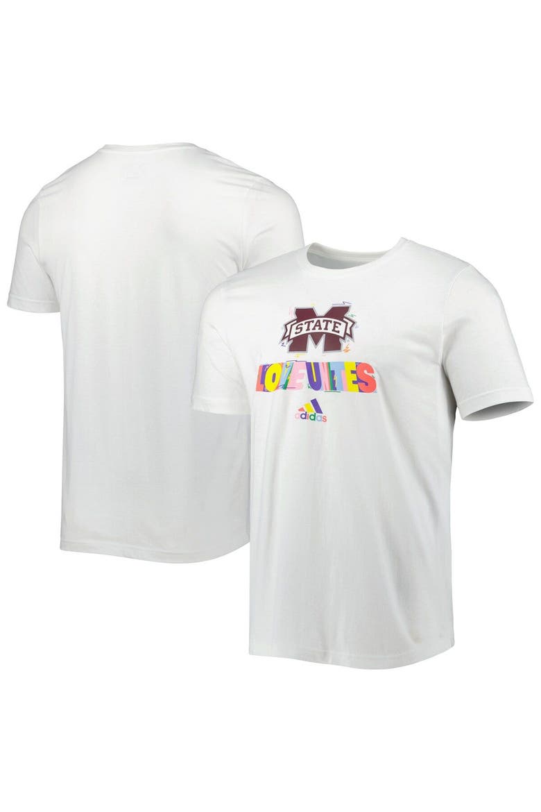 Men's adidas White Mississippi State Bulldogs Pride Fresh T-Shirt, Main, color, White