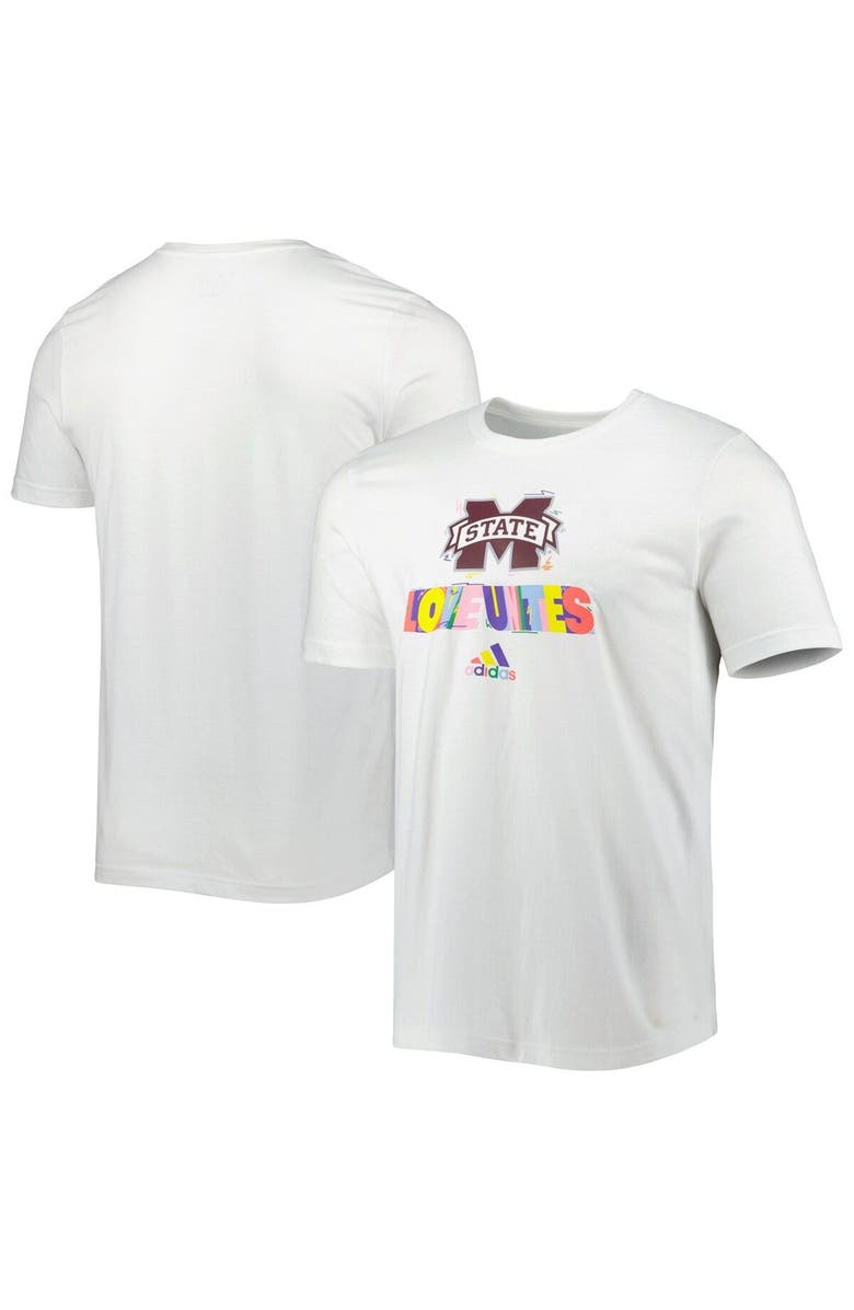adidas Men's adidas White Mississippi State Bulldogs Pride Fresh T-Shirt, Main, color, White