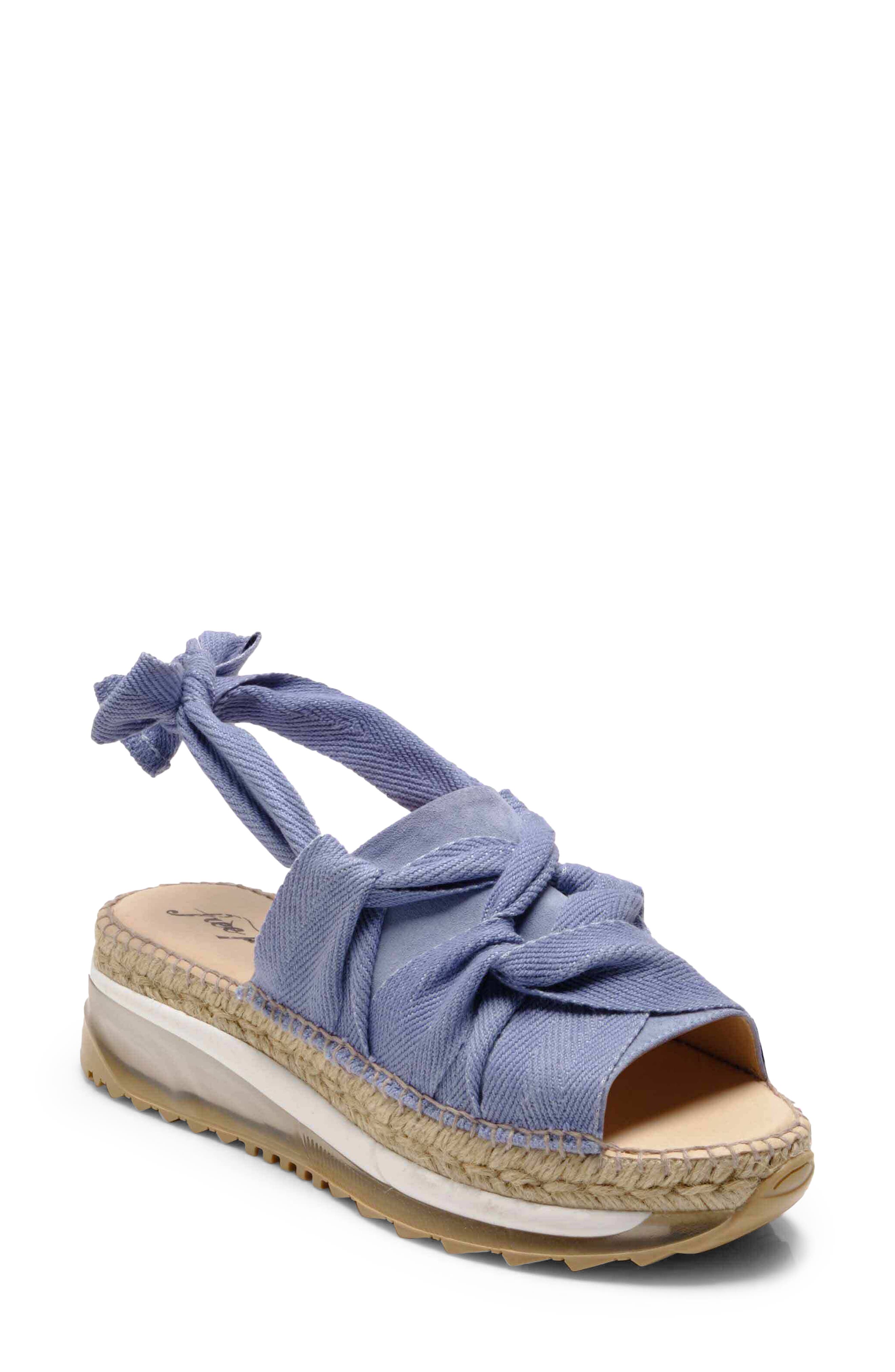 Free People Chapmin Sport Platform Sandal, Alternate, color, Denim
