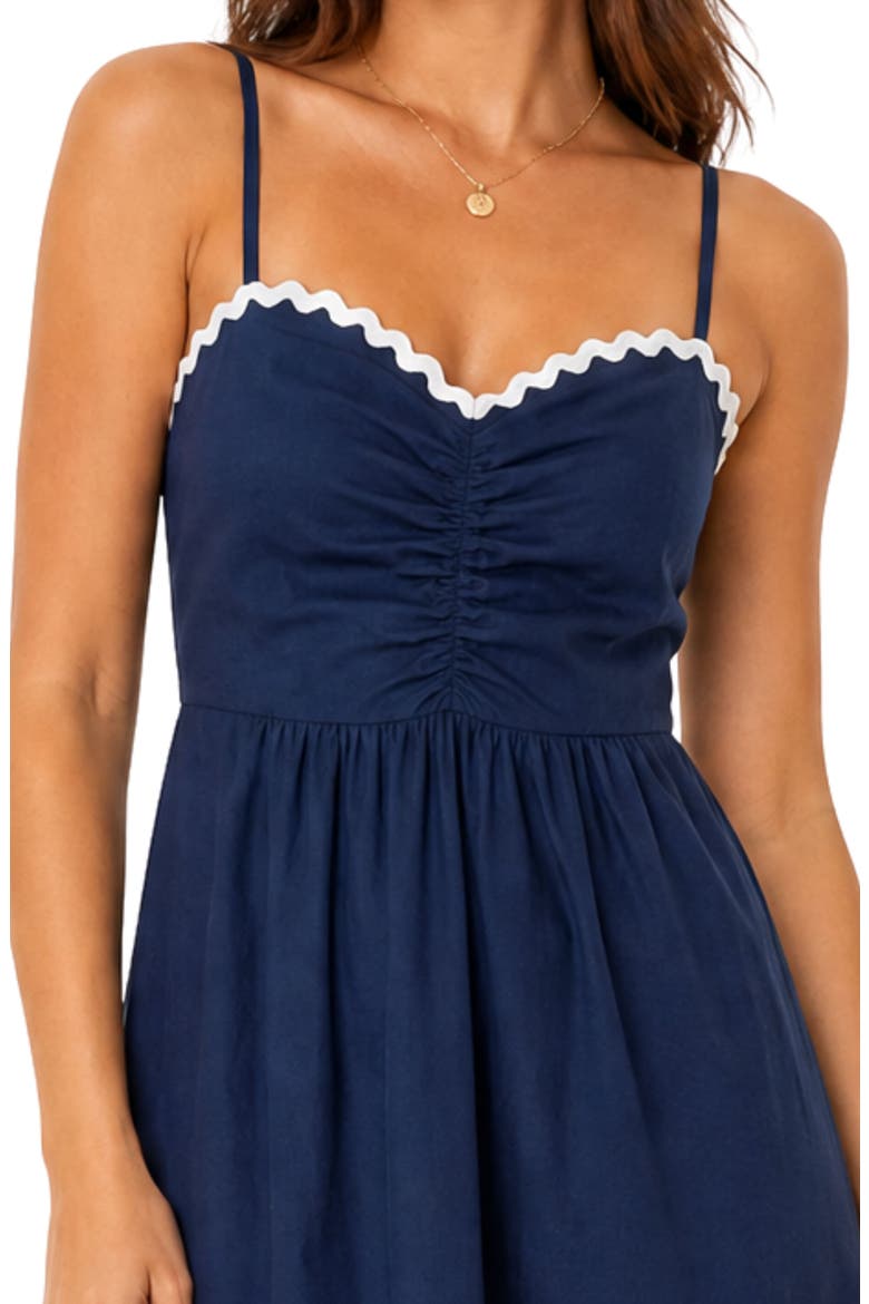 Women's Courtside Dress, Alternate, color, Navy/White