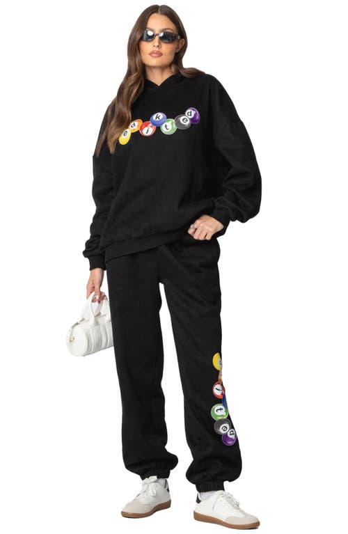 Edikted Billiard Oversized Hoodie In Black