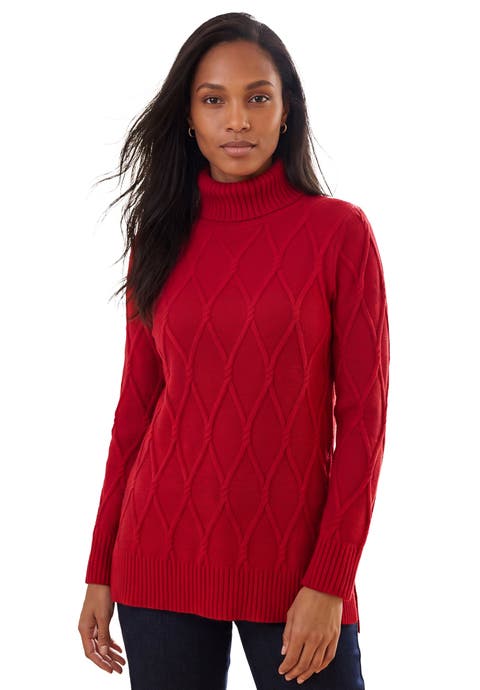 Cable Turtleneck Sweater