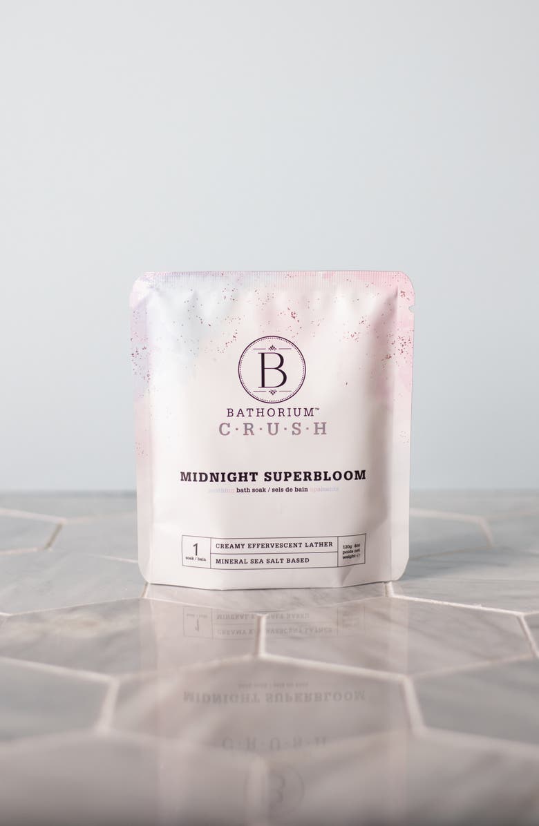 Bathorium Midnight Superbloom Crush Bath Soak, Alternate, color,