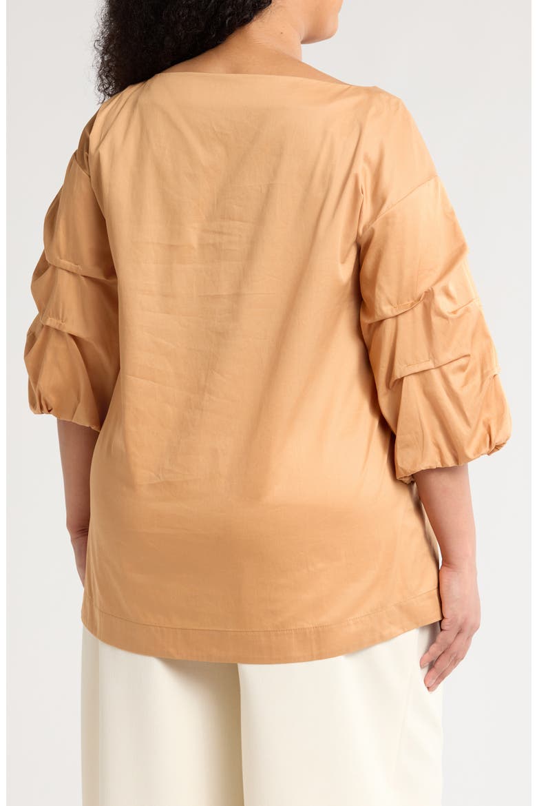 Balia Cotton Popover Top, Alternate, color, SAND