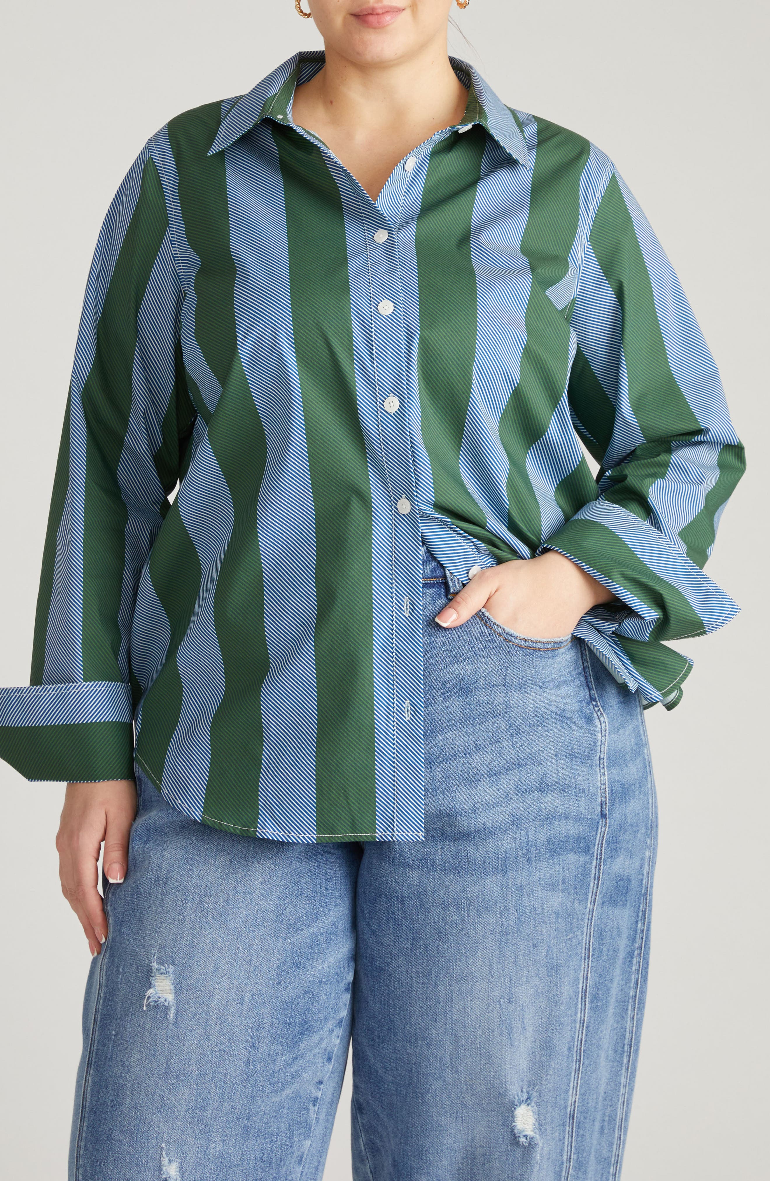 GREEN/ PURPLE STRIPE