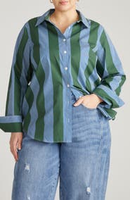 Universal Standard Henning x US Madison Poplin Button-Up Shirt