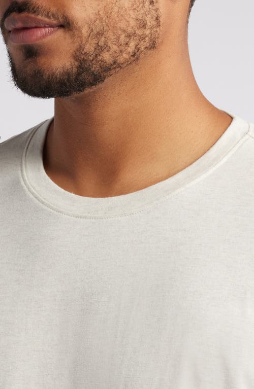 Nordstrom Cotton & Modal Crewneck T-shirt In Beige Oatmeal Light Heather